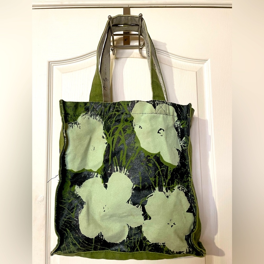 Andy Warhol Army Green Canvas Tote Bag